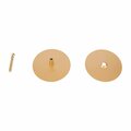 Prosource Plate Hole Cover 2-5/8Dia Brs HSH-021-PS